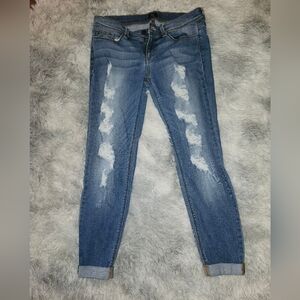 Distressed jeans